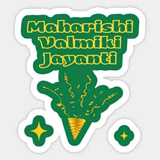 Indian Festivals - Maharishi Valmiki Jayanti Sticker